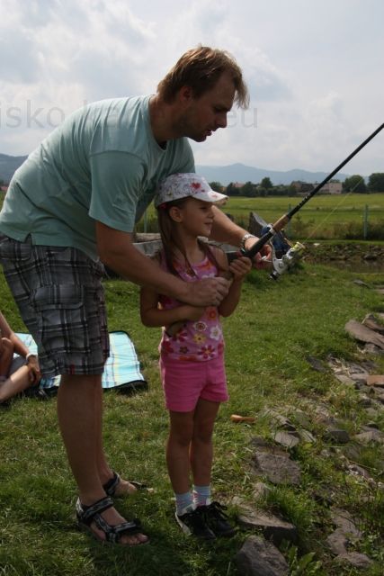 Rybári Lenka s tatom