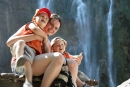 Pri veľkom vodopáde - spolu s maminou a Kubim